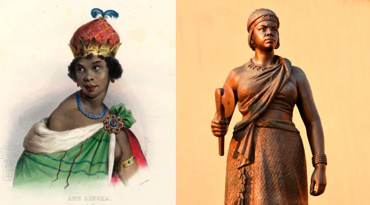 Queen Nzinga (1583-1663) of Ndongo who fought Europeans influence & liberated Angola