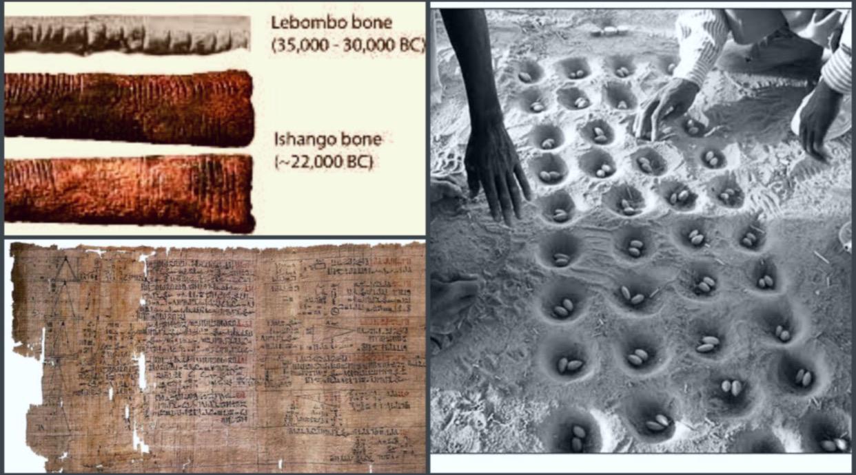 Mathematics started in Africa with the Lebombo Bone dates from 35,000 BC