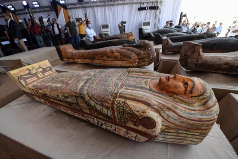 Egypt finds 59 ancient coffins buried more than 2,600 years ago | The ...