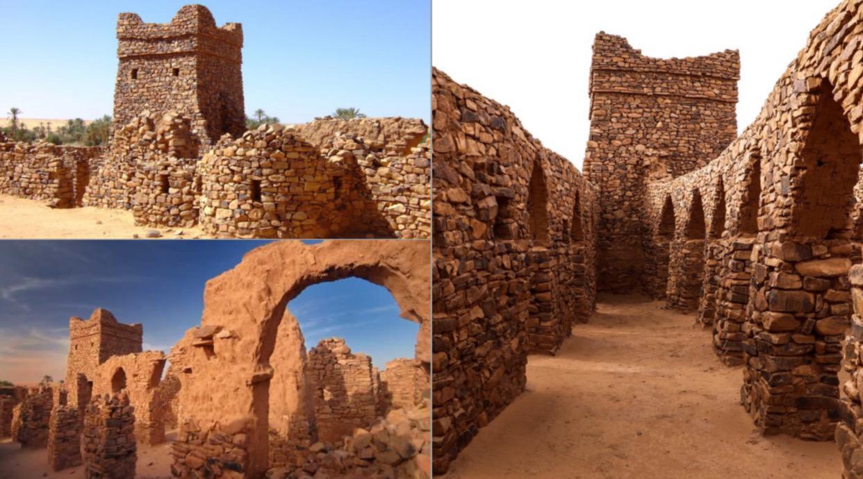 West Africans built in stone by 1100 BC. One of the oldest known historical sites