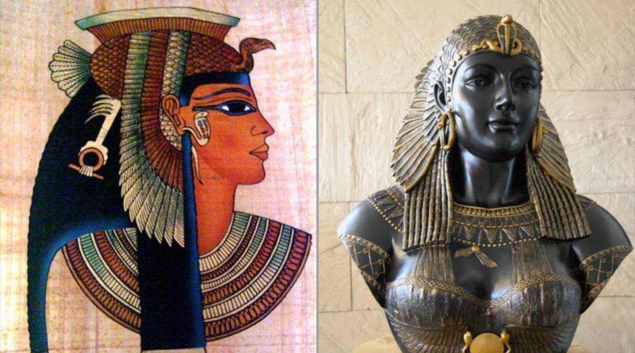 Queen Cleopatra, a popular African political figure from ancient Egypt