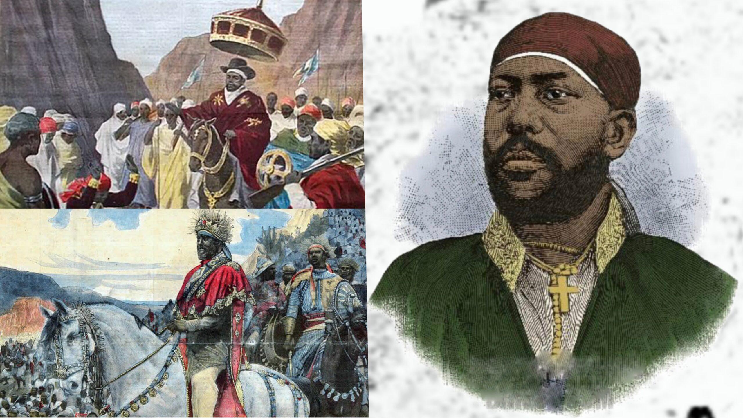 King Menelik II, the lion of the Battle of Adwa 1896 where Ethiopian Empire defeated Italian army