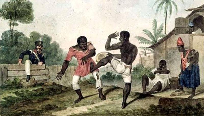 Enslaved Africans used capoeira dance-like to fight masters & hide combat training