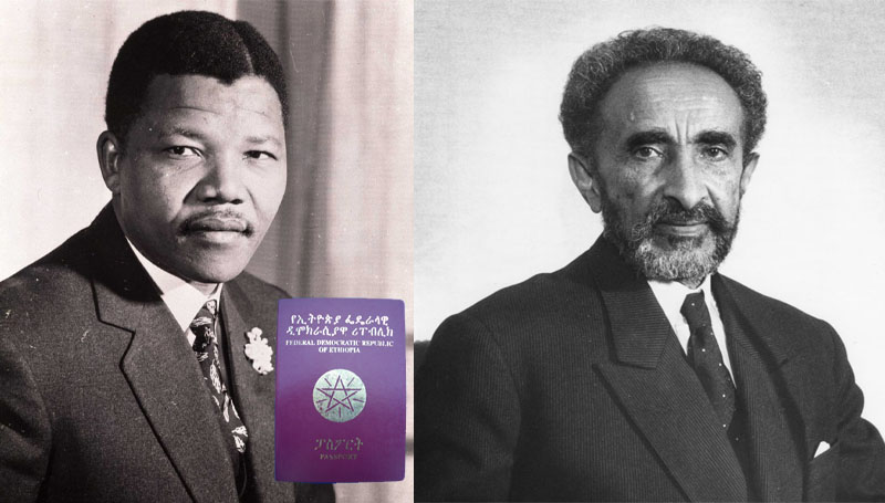 1962: Emperor Haile Selassie smuggled out Mandela with Ethiopian passport as a journalist