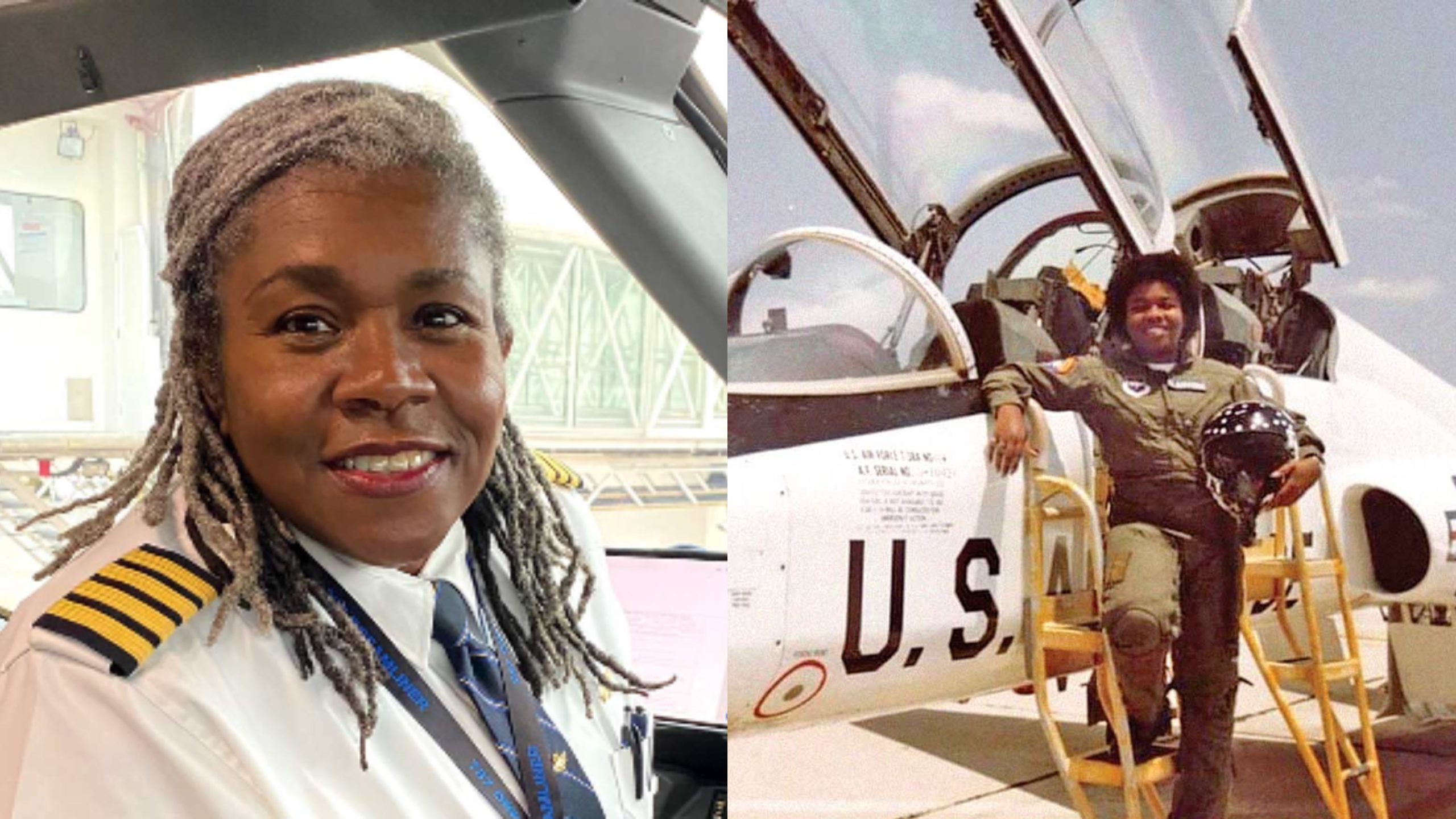 Capt. Theresa Claiborne, the first Black female pilot in the US Air Force (USAF)